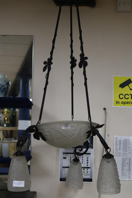 A Negra glass hanging lamp
